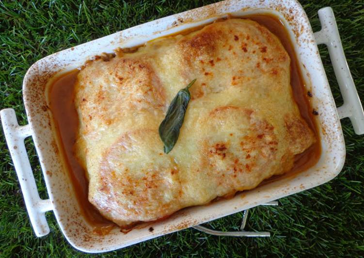 # Lasanha de beringela com atum aromatizada com manjericão - Gozhowgos