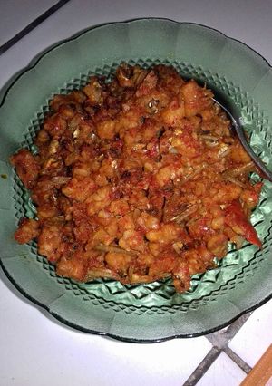Foto resep sambal teri tempe simple