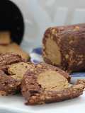 Salame de chocolate branco e preto