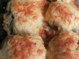 Croqueta de puré de patata rellena de carne picada