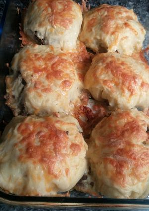 Una foto de Croqueta de puré de patata rellena de carne picada