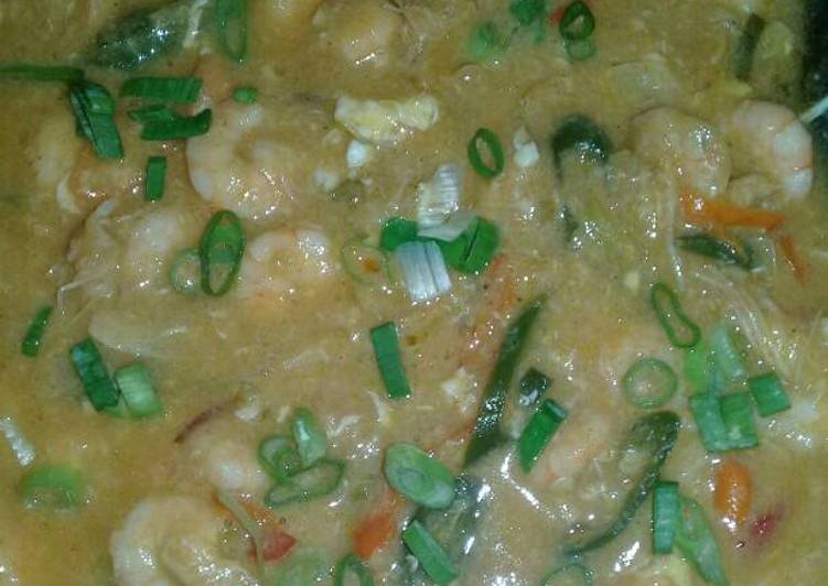 Resep Udang telur asam pedas gurih Anti Gagal