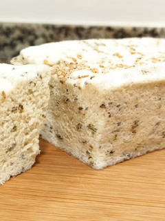 Una foto de Falso Pan de Molde 🍞 con harina de arroz y clara de huevo🥚