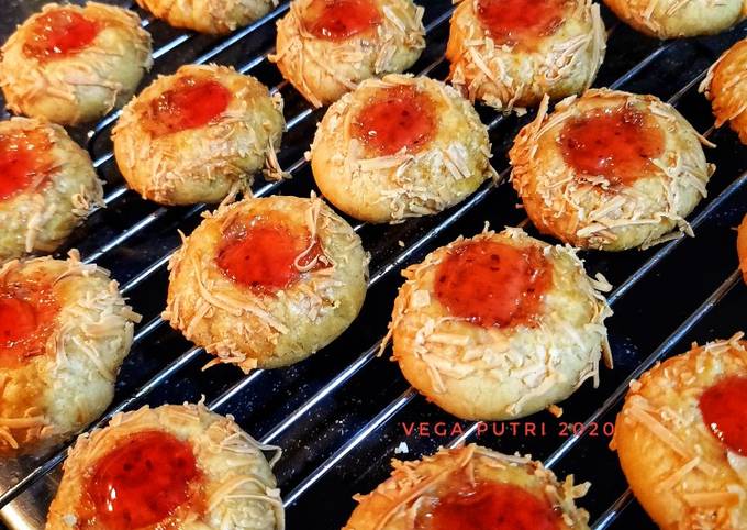 Strawberry Thumbprint Cookies