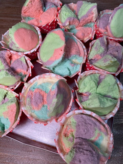 Foto resep Bolu kukus pelangi