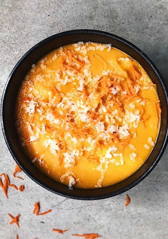 Una foto de Crema de zanahoria fácil, casera y sana en olla rápida