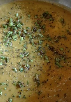 Una foto de Crema de espárragos