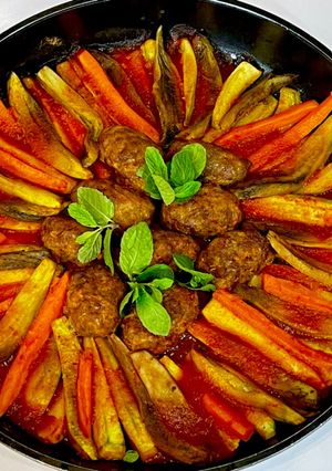 عکسی از دستور سبزیجات کوفته ترکی