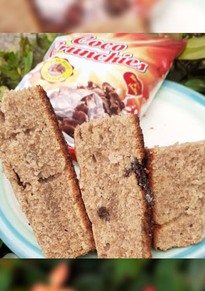 A picture of Milled /Crushed Cocoa pop Cake.