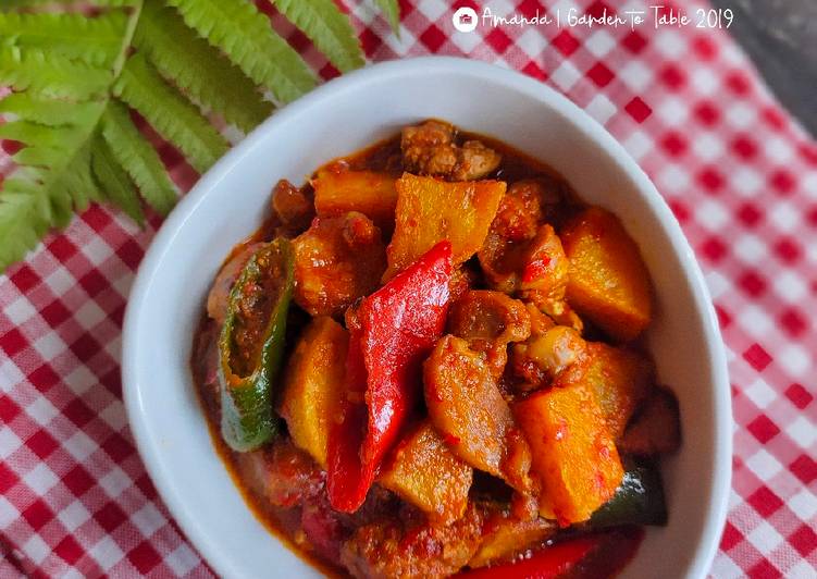 Resep Ati Kentang Masak Saus Tiram, Lezat