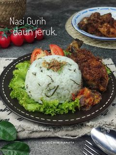 Foto resep Nasi Gurih Daun Jeruk Praktis