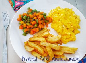 Foto resep Breakfast Platter (Sarapan simple, sehat dan mudah)