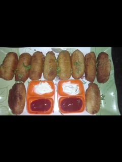 A picture of Chicken bread roll.