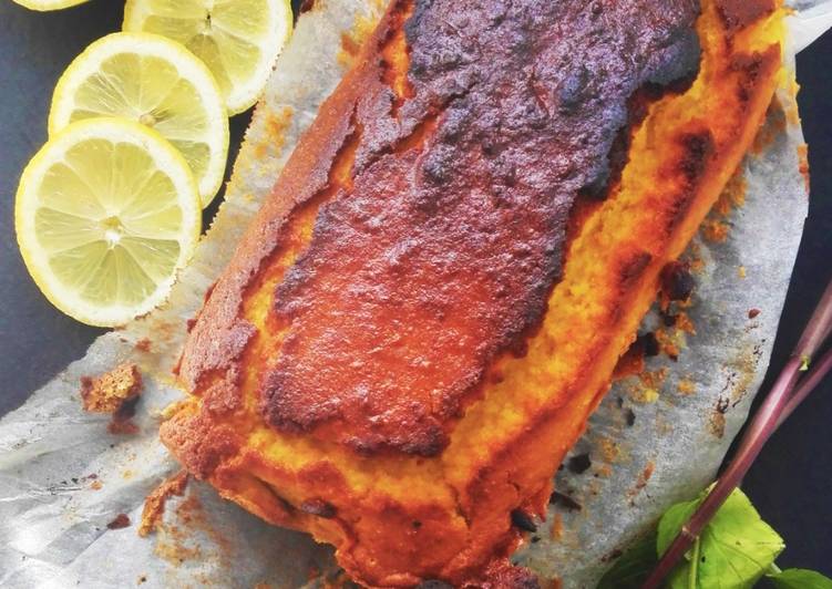 Bolo de limão, azeite e farinha de milho