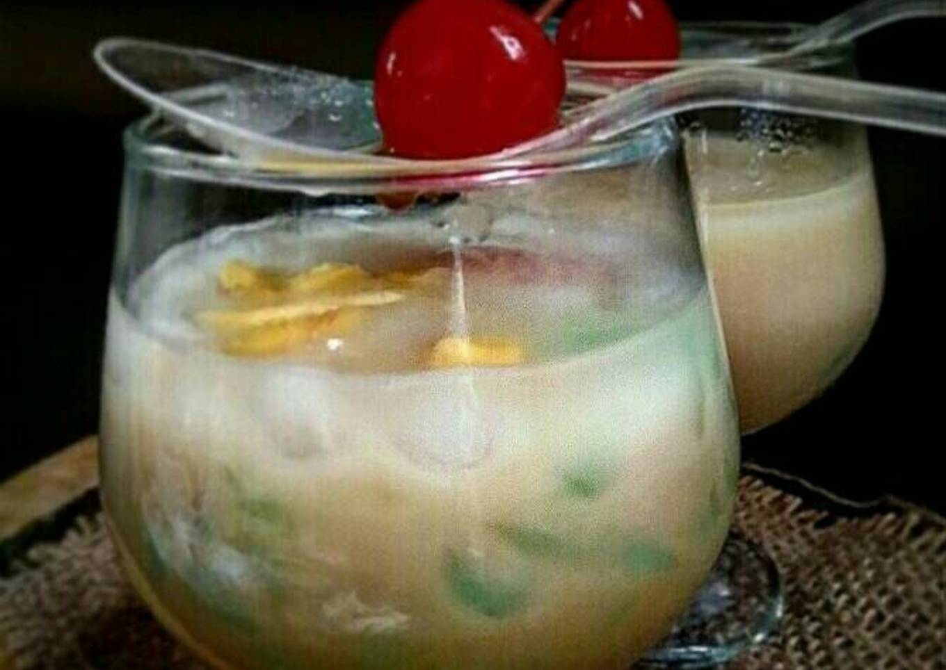 Es cendol susu homemade🍹
