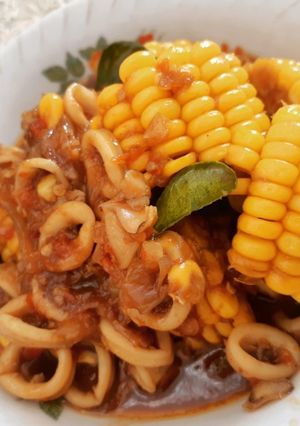 Foto resep Cumi jagung saos padang