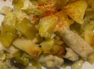 Foto di Baccalà porro e patate al forno