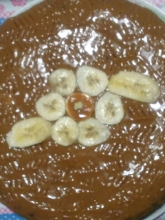Una foto de Torta banana y dulce de leche super esponjosa con variables