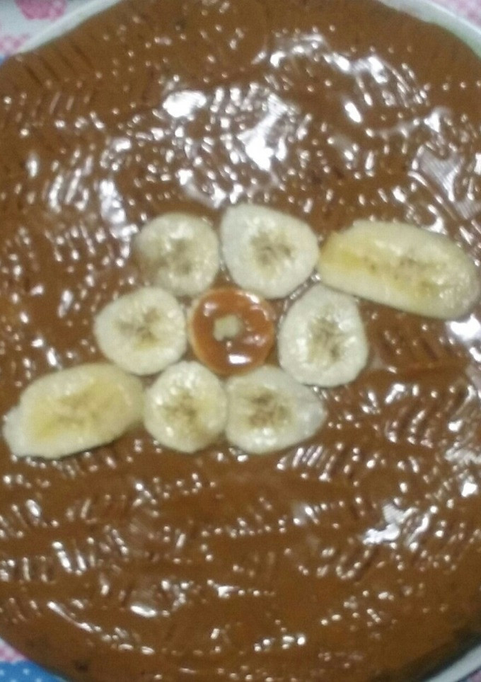 Una foto de Torta banana y dulce de leche super esponjosa con variables