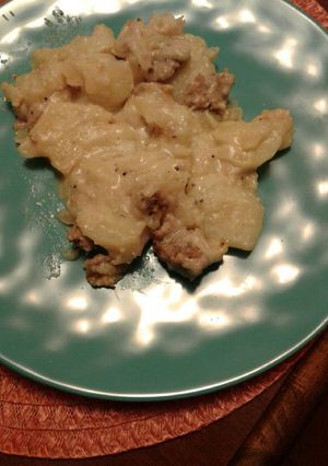 A picture of Phil's scalloped potatoes.