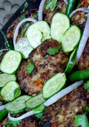 A picture of Chapali kabab.