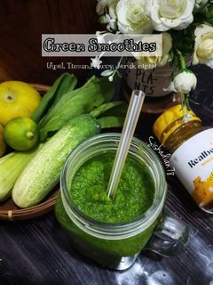 Foto resep Green Smoothies (Apel,Mentimun,Pokcoy, Jeruk nipis)