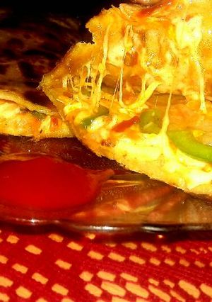 A picture of Pizza paratha.