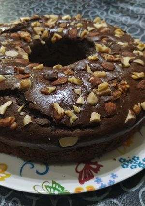 Una foto de Torta húmeda de chocolate y café sin tacc