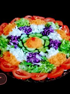 عکسی از دستور تزیین سالاد فصل