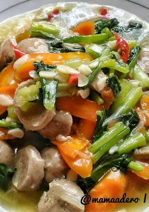 Foto resep Cah Sawi Caisim Bakso