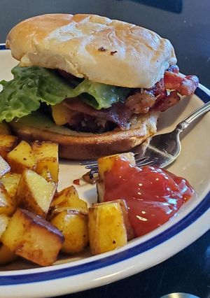 A picture of Hamburgers.