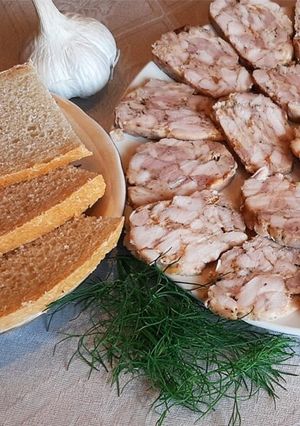 Фото Домашняя куриная колбаса.