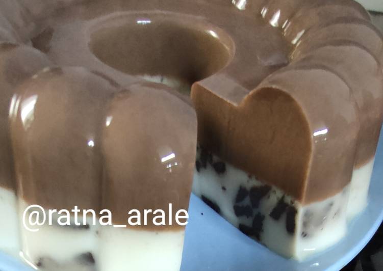 Resep Puding milo oreo Anti Gagal