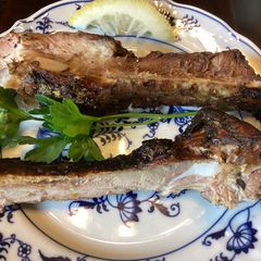 A picture of California Farm Harissa BBQ Ribs.