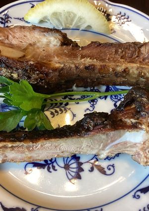 A picture of California Farm Harissa BBQ Ribs.