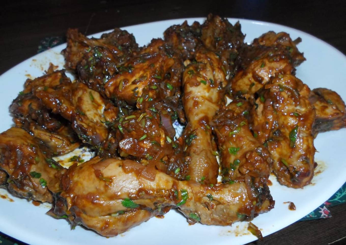 Wet fry Garlic Chicken