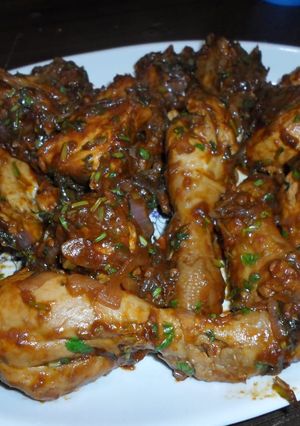 A picture of Wet fry Garlic Chicken.