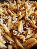 Lemon-Garlic Mushroom Crab Penne Pasta
