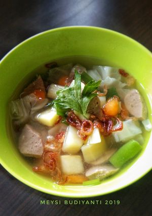 Foto resep Sayur Sop Bakso