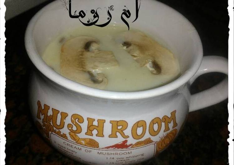 شوربة الماشروم mushroom soup 🍵