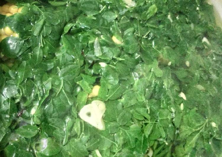Cara Gampang Menyiapkan 99. Bening Kelor Krai Jagung manis, Menggugah Selera