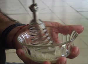 Una foto de Espuma de xoconostle y tequila Correa
