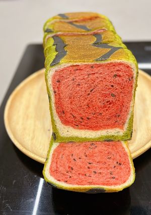 西瓜吐司🍞 的食譜成品照片