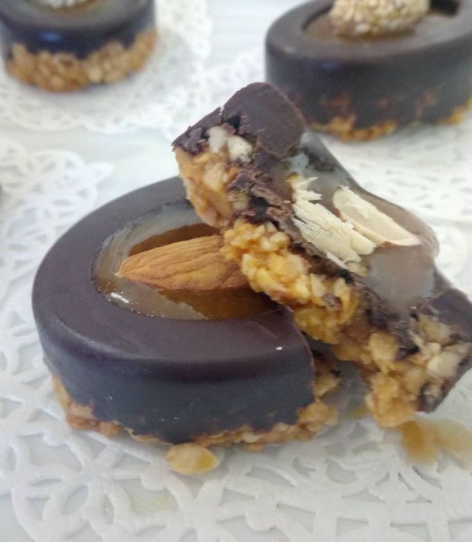 Une photo de Gâteau sans cuisson au caramel beurre salé
