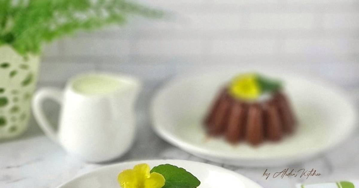 Resep Silky Chocolate Pudding Vla Vanilla oleh Vey Alodia's Kitchen