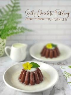 Foto resep Silky Chocolate Pudding Vla Vanilla