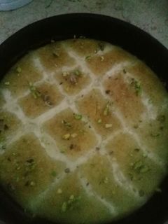 صورة لوصفة بسبوسه الكروهات