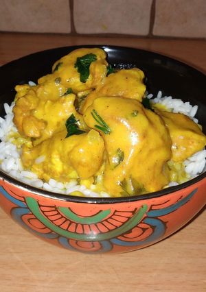 A picture of Creamy Chicken with Curry and Coconut Milk by Cook Mentors!.