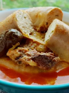 Foto resep Gulai Usus Isi Tahu, Tetelan & Terung Unggu