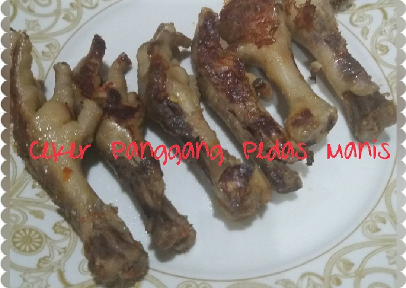Ceker Panggang Pedas Mani
